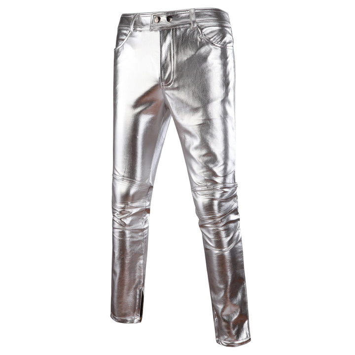 Men's Metallic Look Jeans Lisslune
