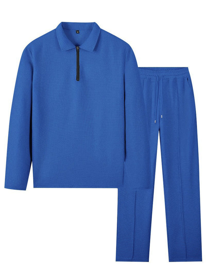 Men's Sports Hoodie and Stretch Pants Set with Breathable Structured Material Lisslune
