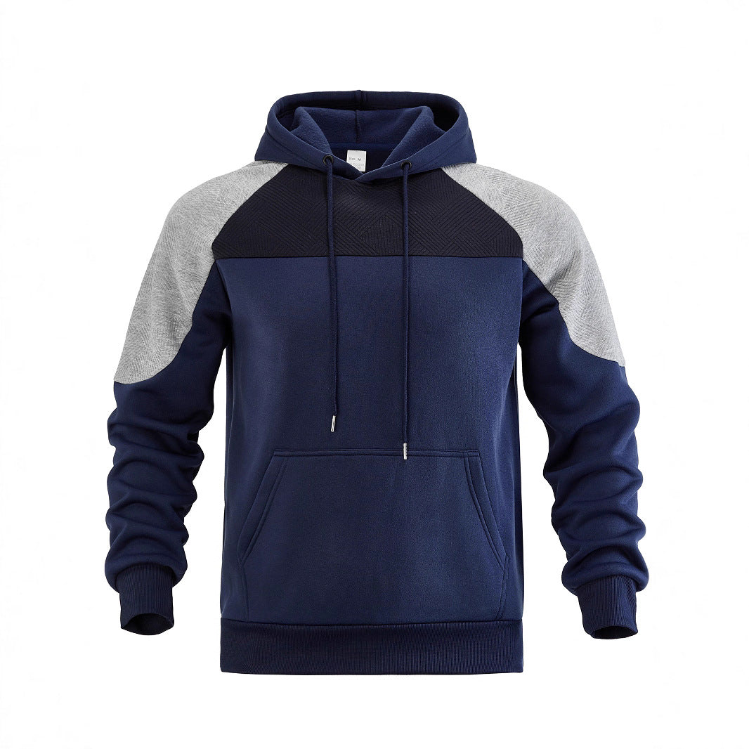 Men's hoodie with innovative design and striped sleeves Lisslune