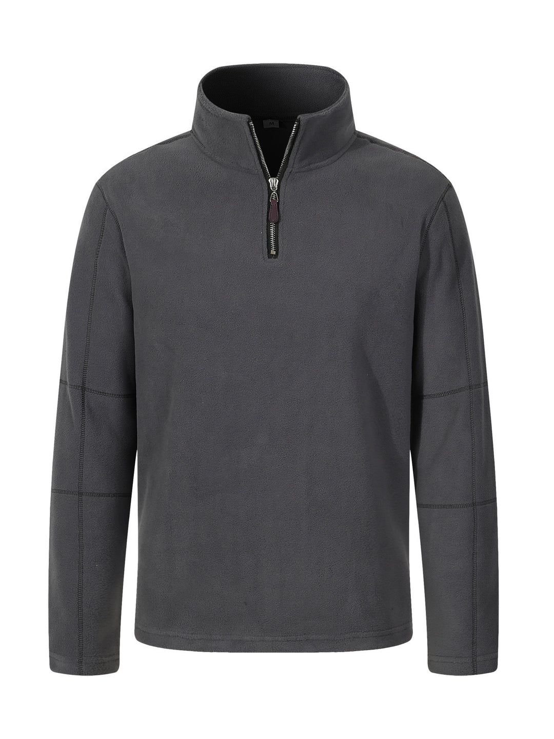 Men's fleece jacket with high collar and practical zipper Lisslune