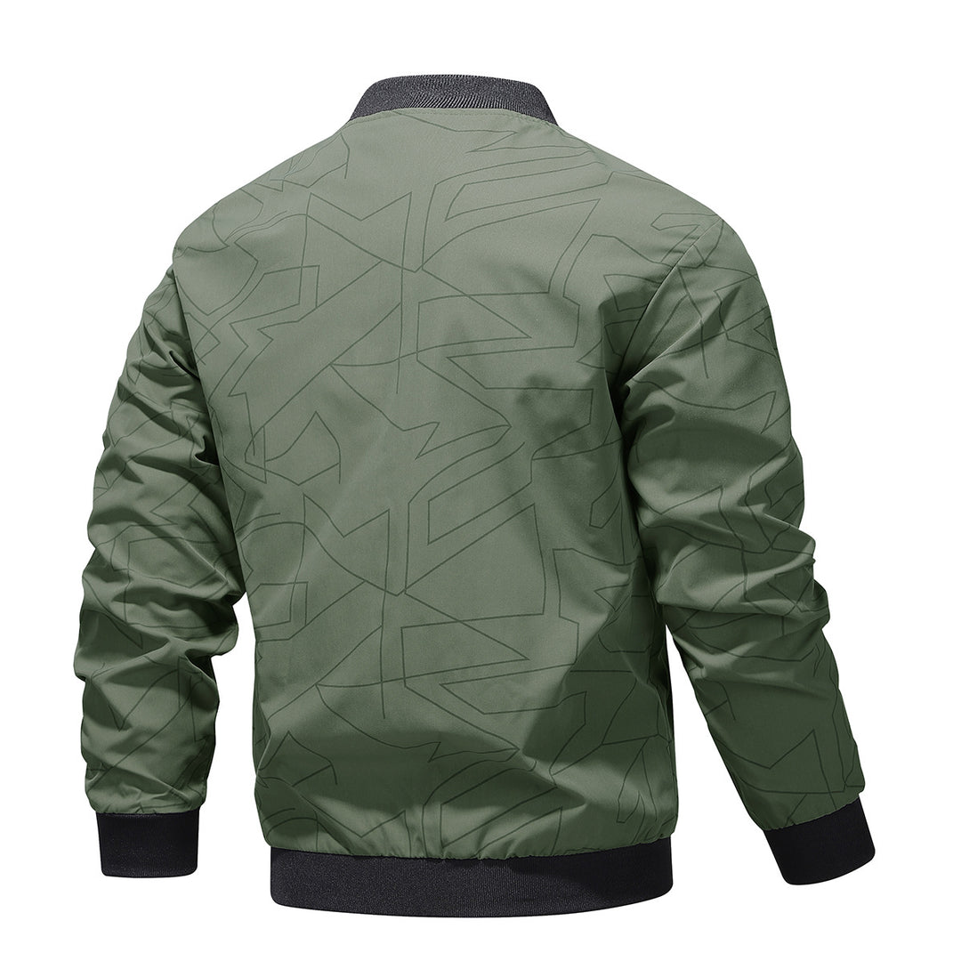 Men's elegant bomber jacket with stylish patterns Lisslune