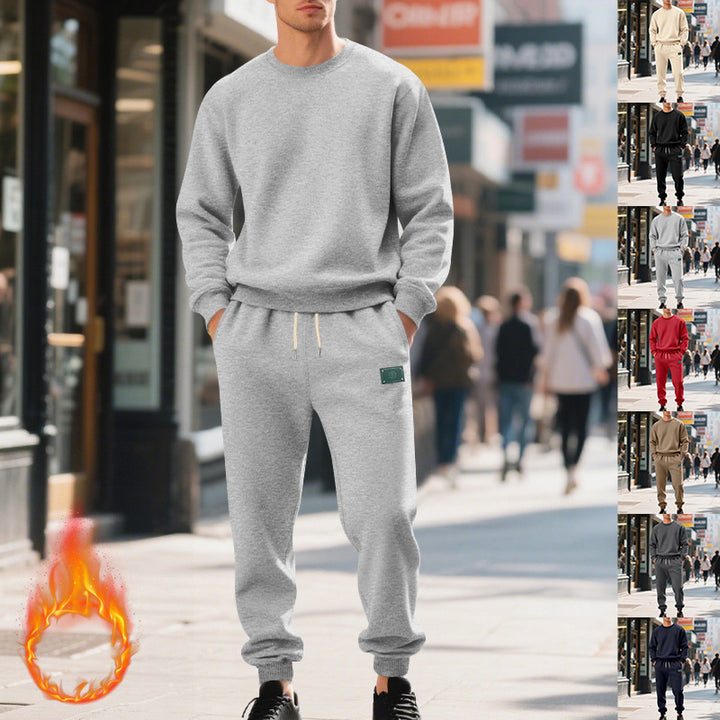 Men's comfortable sweat suit with elastic waistband and practical pockets Lisslune
