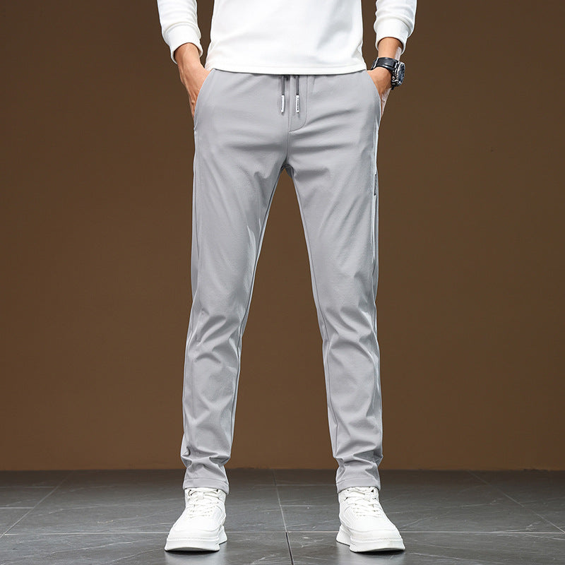 Men's Comfortable Sports Pants with Elastic Waistband and Practical Side Pockets Lisslune