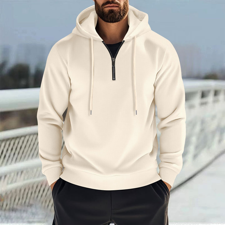 Men's functional sweater with practical zipper and sporty design Lisslune