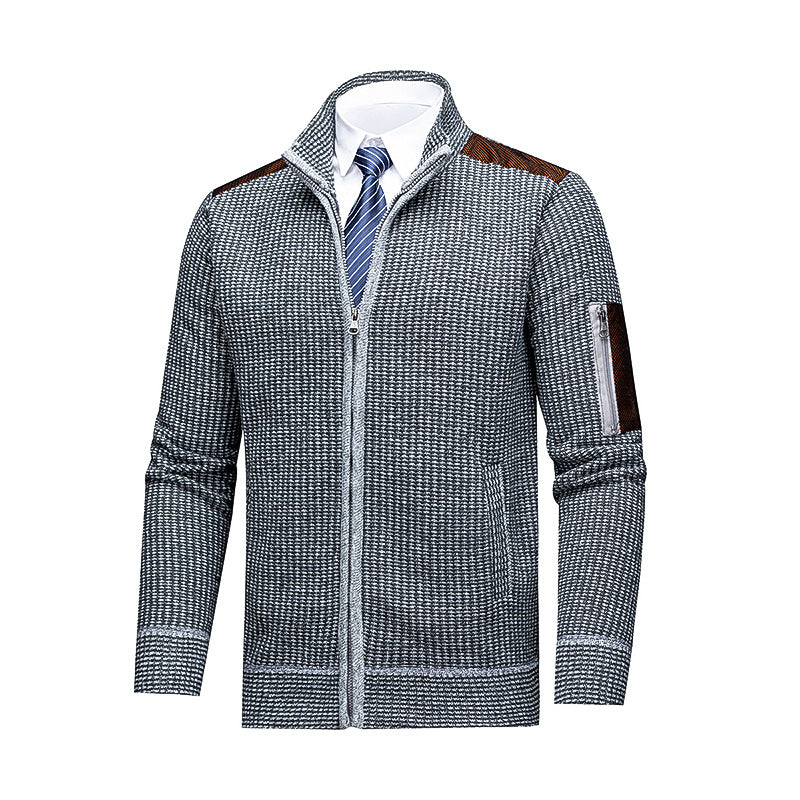 Men's Fashionable Cardigan with Zipper and High-Quality Details Lisslune