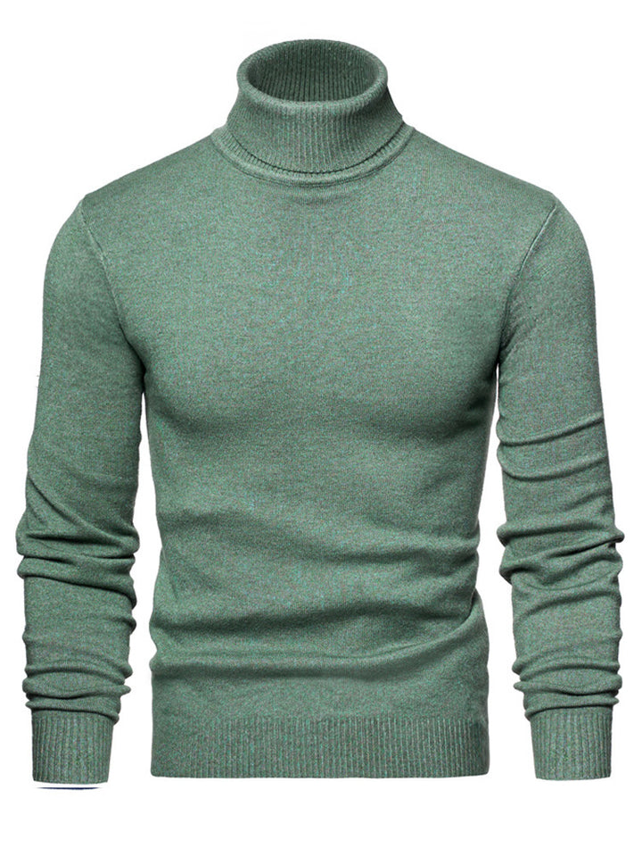 Men Timeless Turtleneck Sweater made of Soft Wool Lisslune