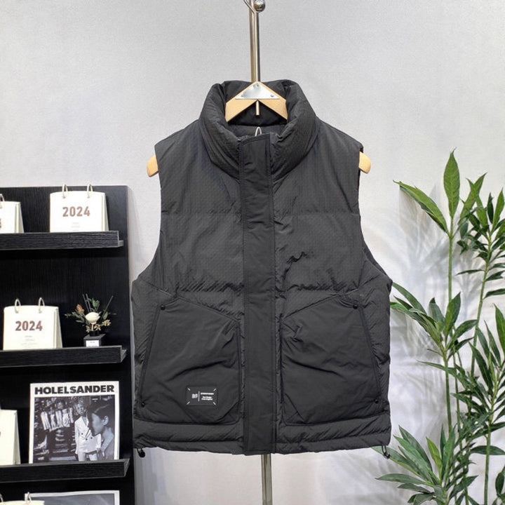 Men's Padded Functional Vest with High Insulation and Practical Pockets Lisslune