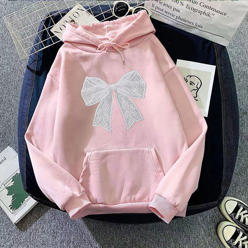 Ladies hoodie with elegant lace design Lisslune