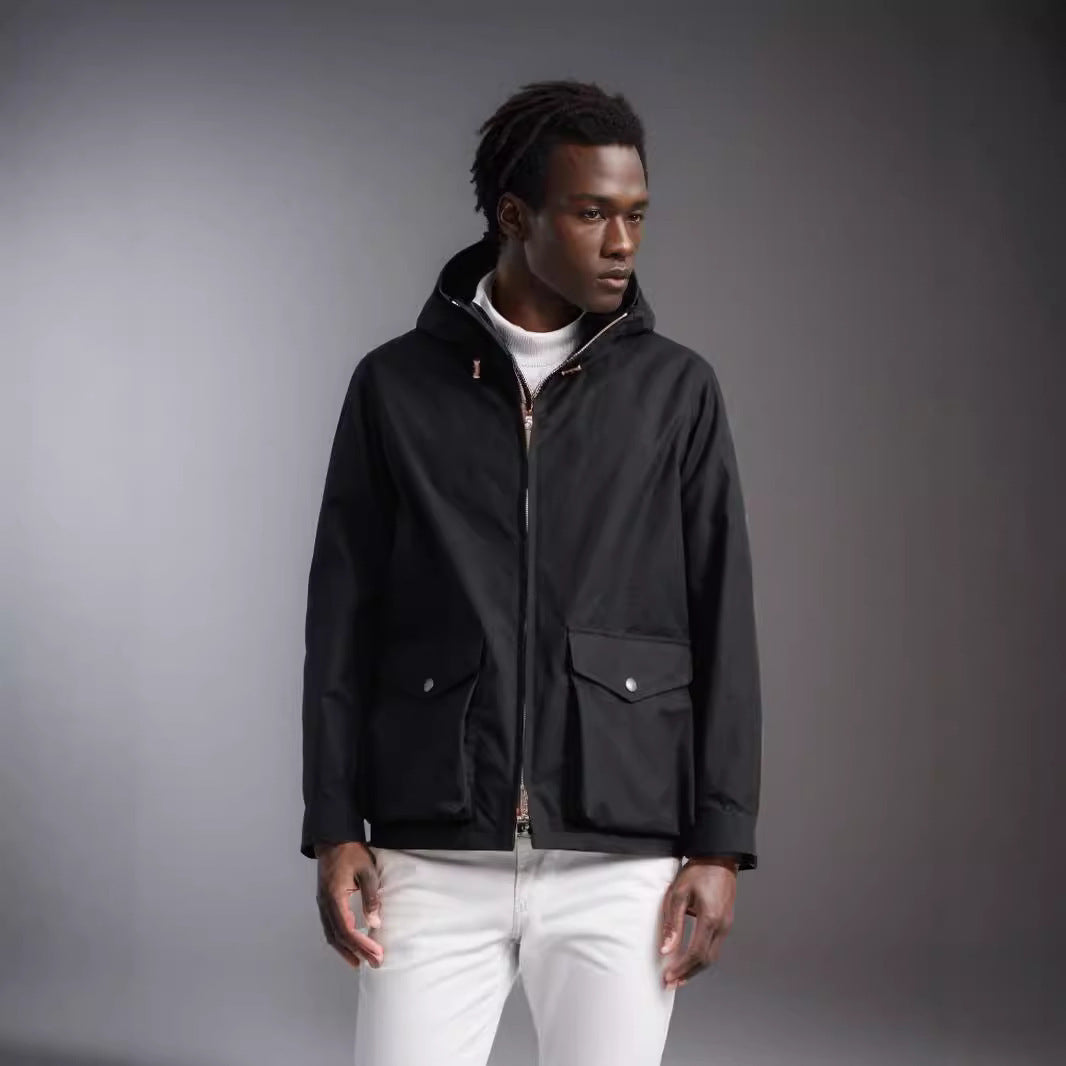 Men's functional transitional jacket with removable hood Lisslune