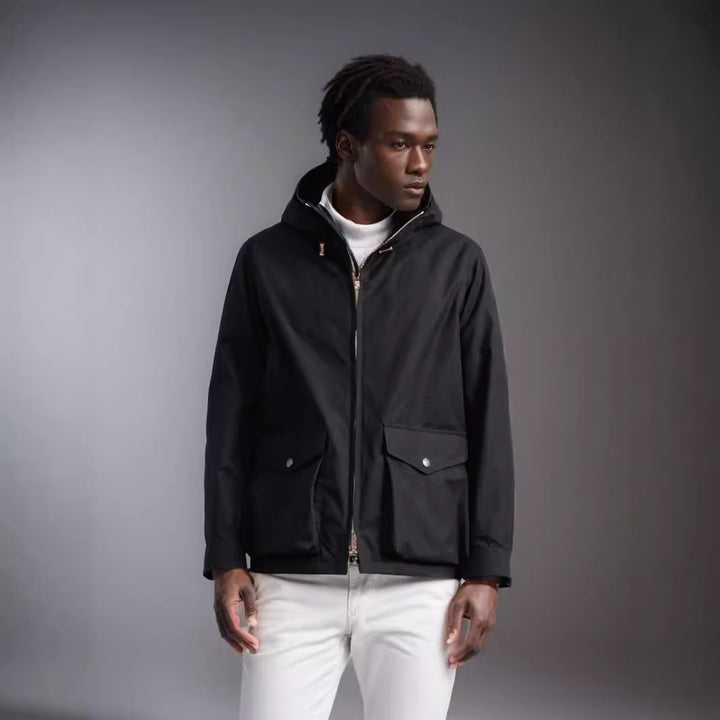 Men's functional transitional jacket with removable hood Lisslune