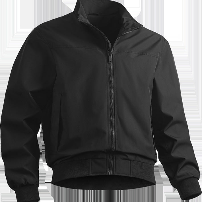 Men's casual transitional jacket with elastic cuffs and practical pockets Lisslune