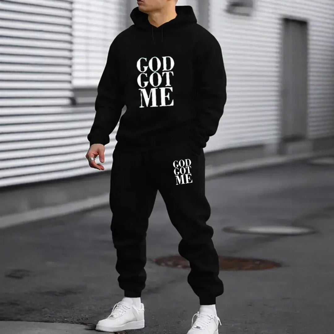 Men's tracksuit with modern statement print Lisslune