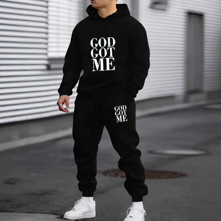 Men's tracksuit with modern statement print Lisslune