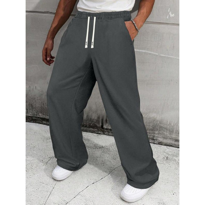 Men's loose fitness pants with elastic waistband and practical pockets Lisslune