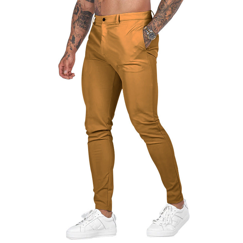Men's Slim Fit Chinos by Lisslune
