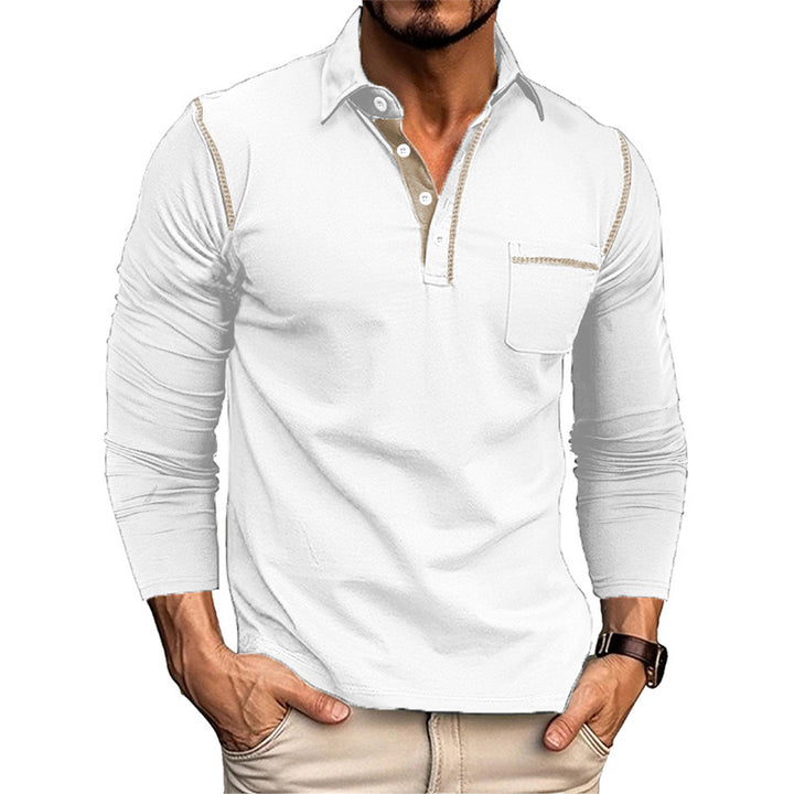 Men's Long Sleeve Polo Shirt Lisslune