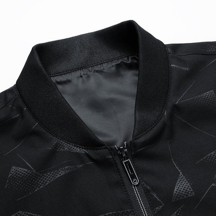 Men's fashionable sweatshirt jacket with graphic pattern Lisslune