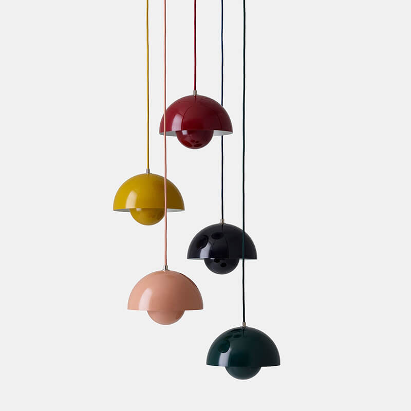 Lisslune | Nordic Macaron 1-Light Half-Circle Dome Pendant Light