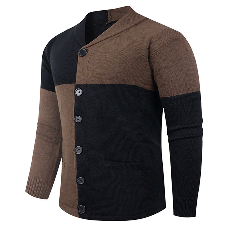 Men's cardigan with modern cable pattern and practical pockets Lisslune