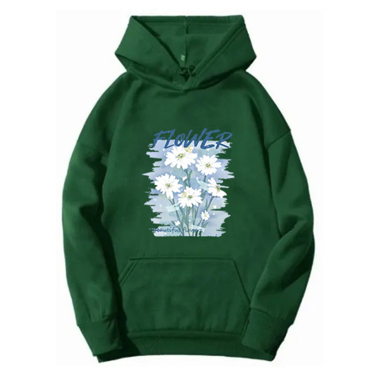 Women's hoodie with floral graphic print Lisslune