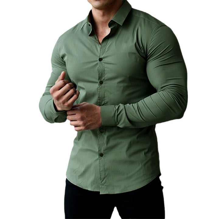 Men's tailored long-sleeve shirt Lisslune