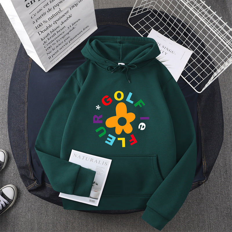 Women's hoodie with creative floral graphic design and comfortable fit Lisslune