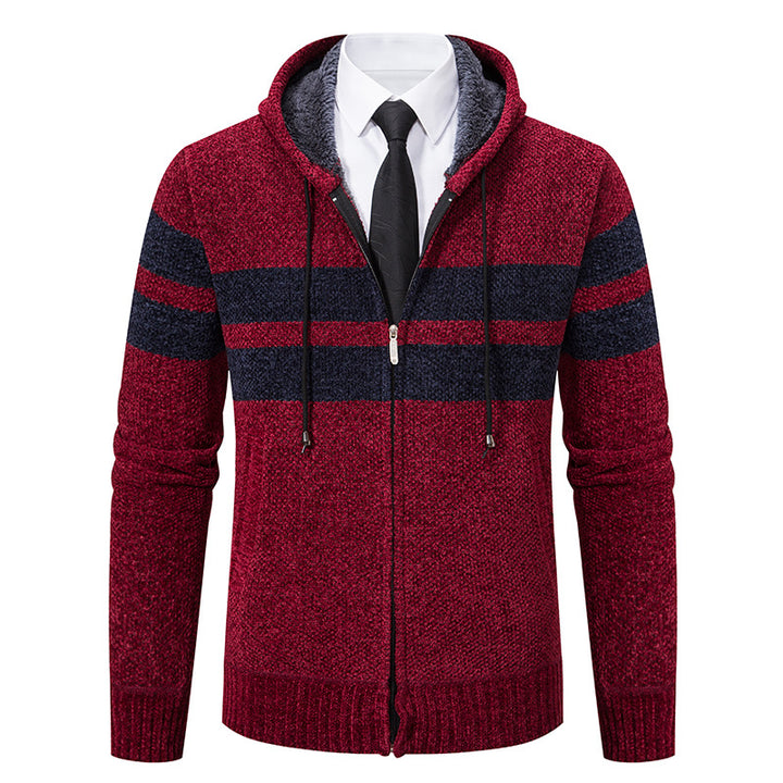 Men's hoodie with modern zipper and practical fleece lining Lisslune
