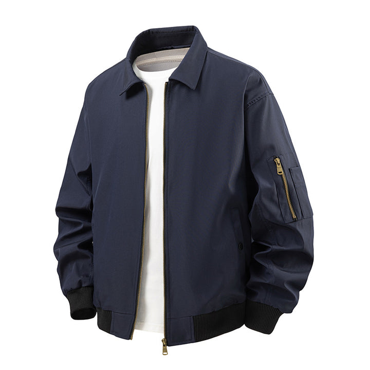 Men's sporty bomber jacket with practical zip pockets Lisslune