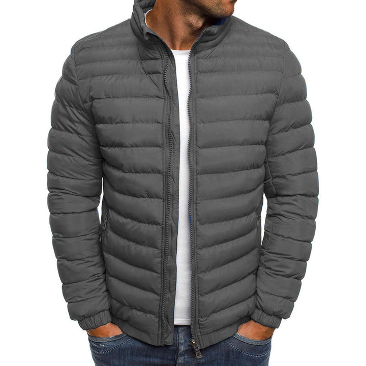 Men's lightweight quilted jacket with high collar and elastic cuffs Lisslune