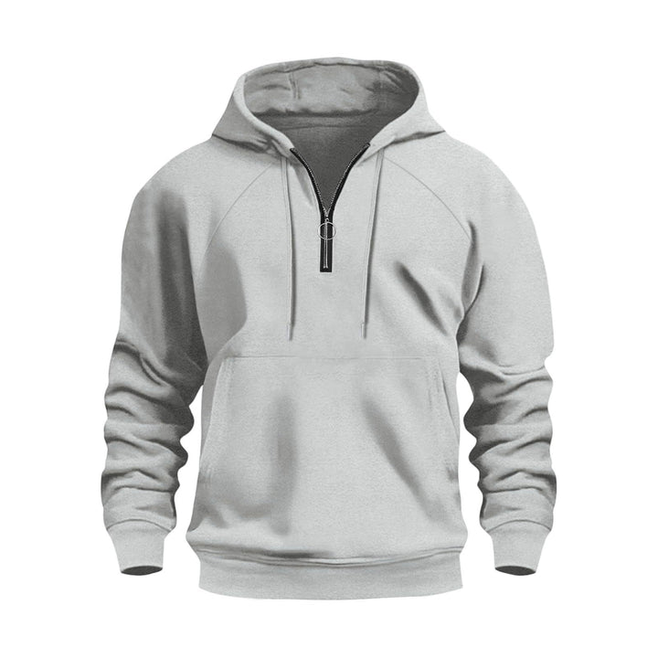 Men's functional hooded sweatshirt with half zip Lisslune