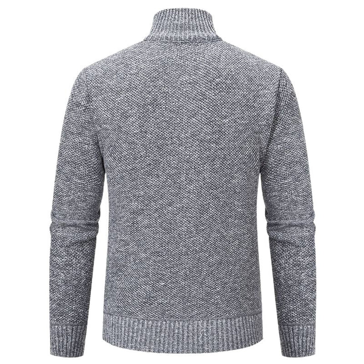 Men's stylish padded jacket with textured outer material and high collar Lisslune