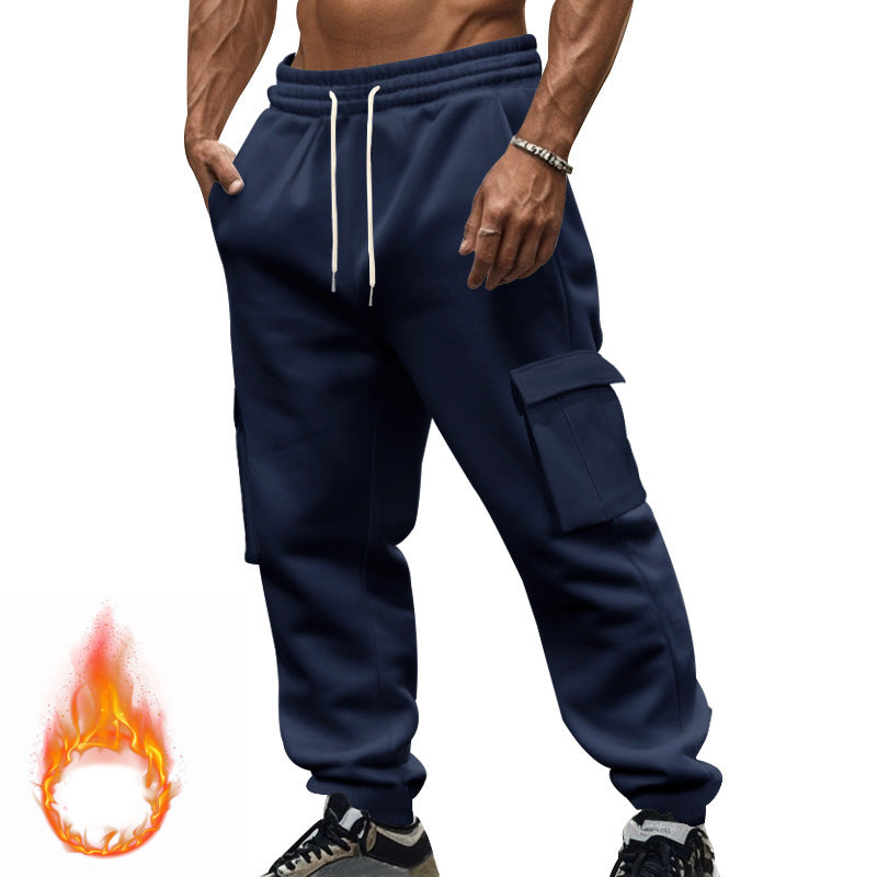 Men's cargo joggers with side pockets and elastic waistband Lisslune
