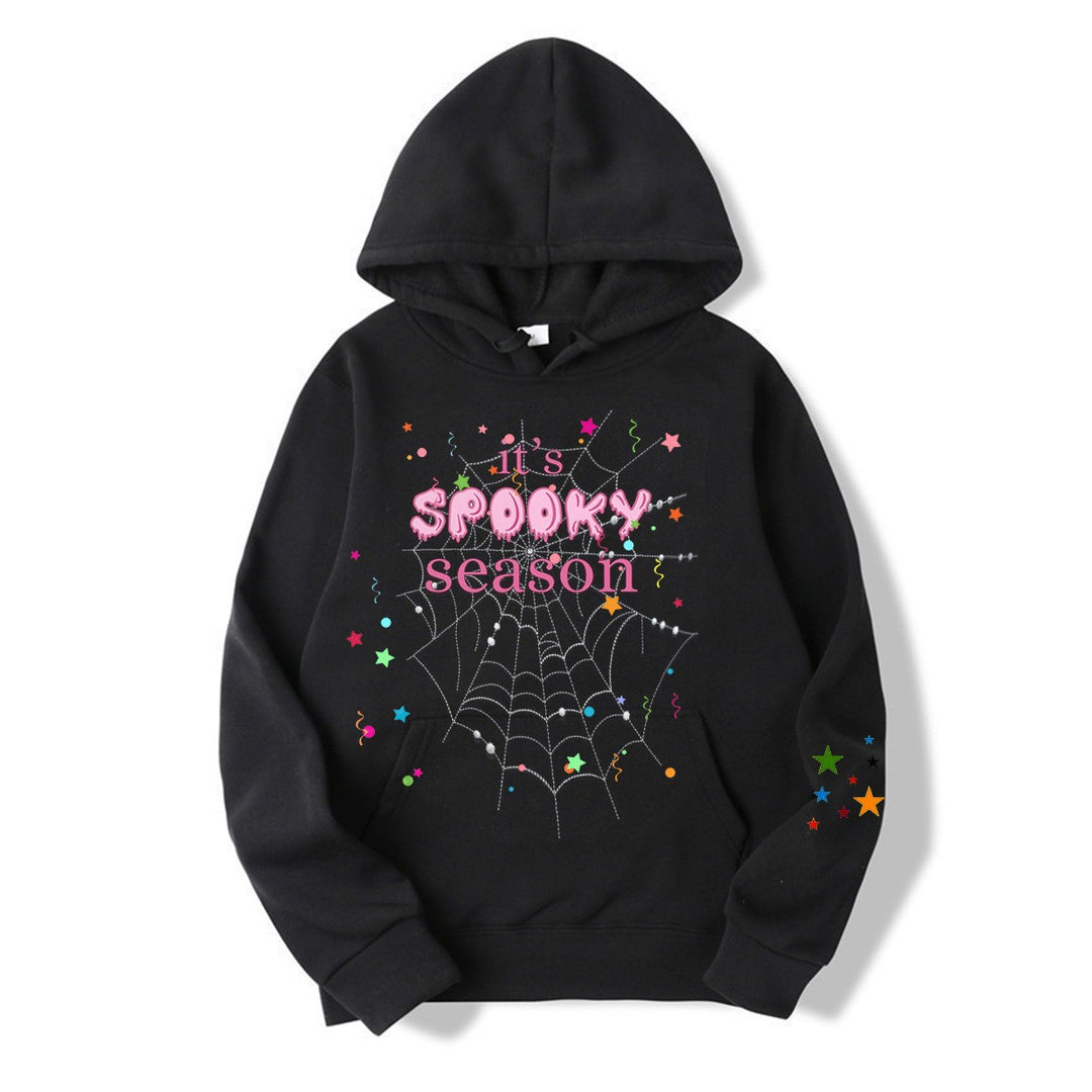 Women cozy hoodie with graphic Halloween design Lisslune