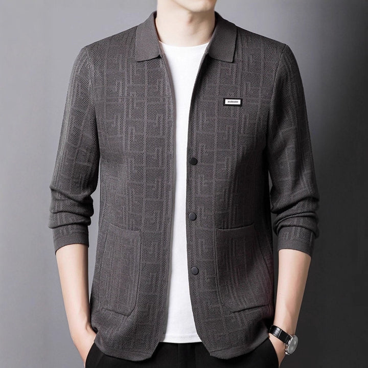 Men's cardigan with unique pattern Lisslune