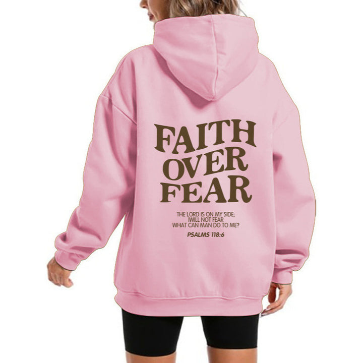 Women's hoodie with motivational lettering and comfortable fit Lisslune