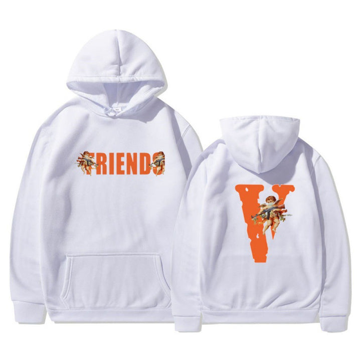 Women's hoodie with characteristic front and back print Lisslune