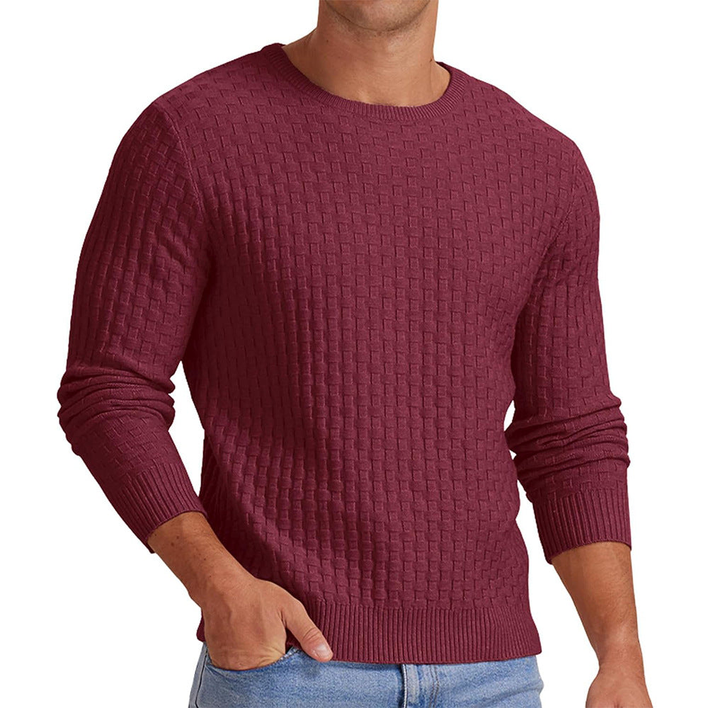 Men's structured sweatshirt with round neck and long sleeves Lisslune