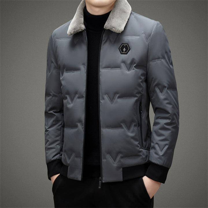 Men's Stylish and Functional Quilted Jacket with Soft Collar Lisslune
