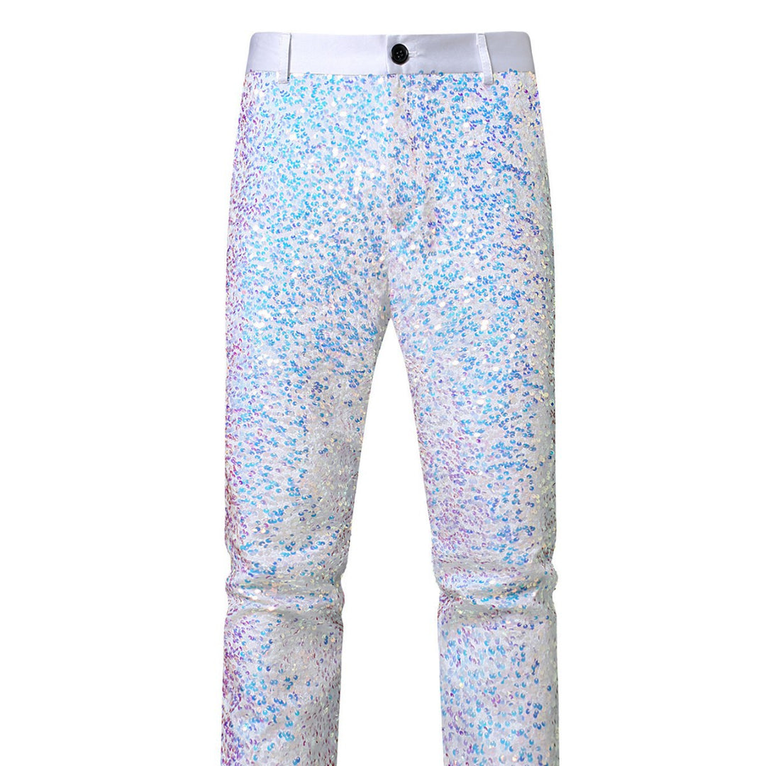 Men's sequin pants with shimmering effects Lisslune