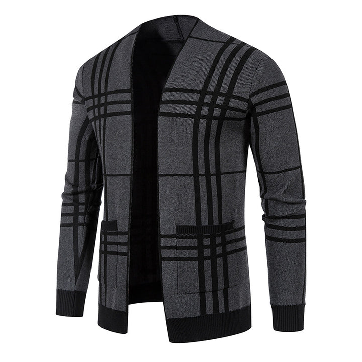 Men's fashionable plaid crinkle Lisslune