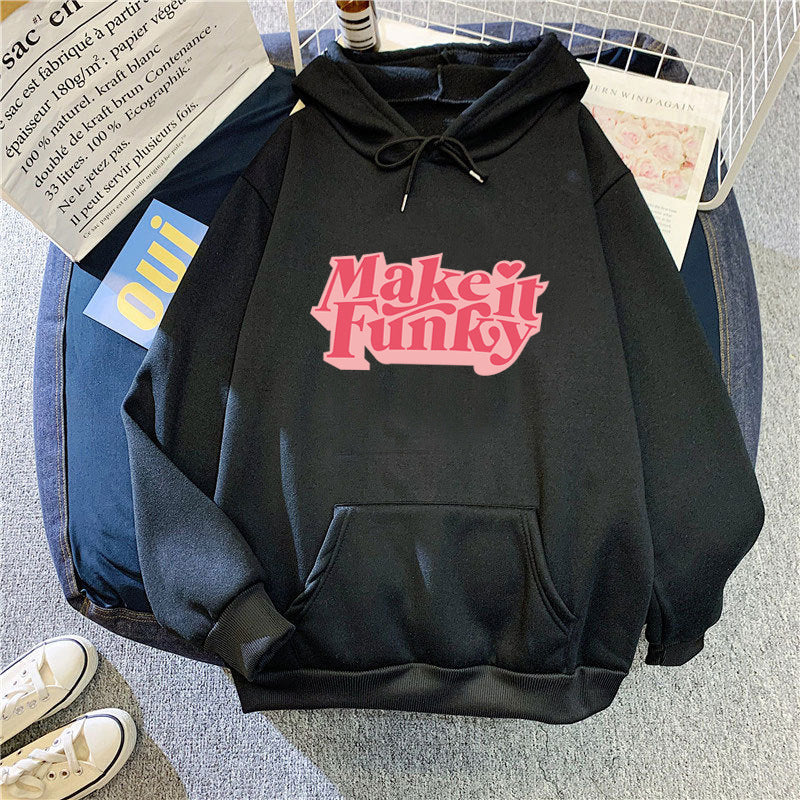 Women's hoodie with striking lettering Lisslune