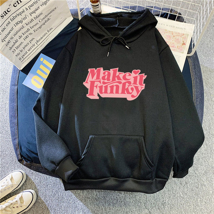 Women's hoodie with striking lettering Lisslune