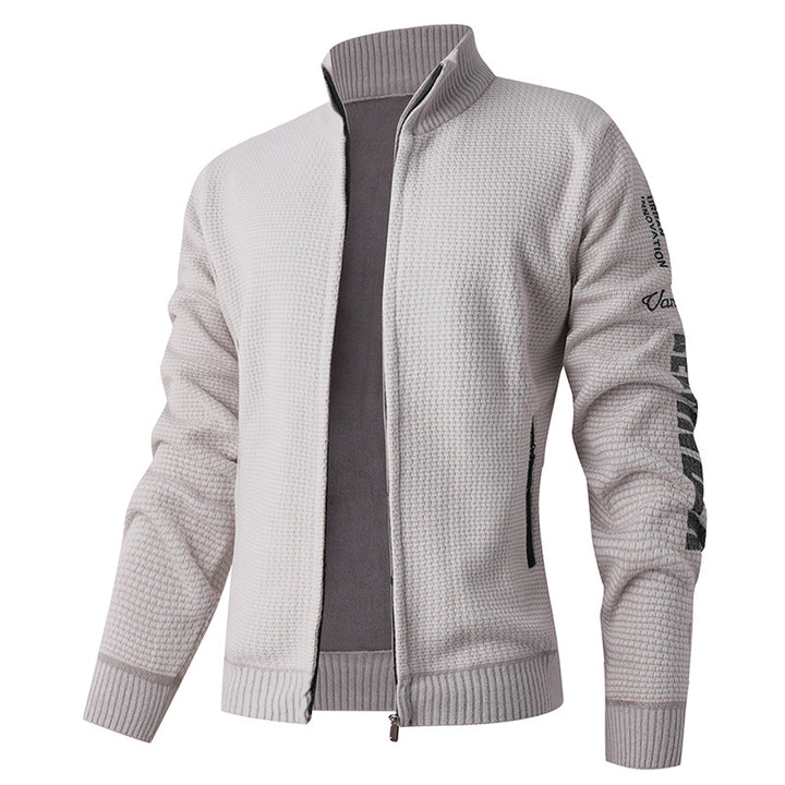 Men's quilted leisure jacket with high collar and modern lining Lisslune