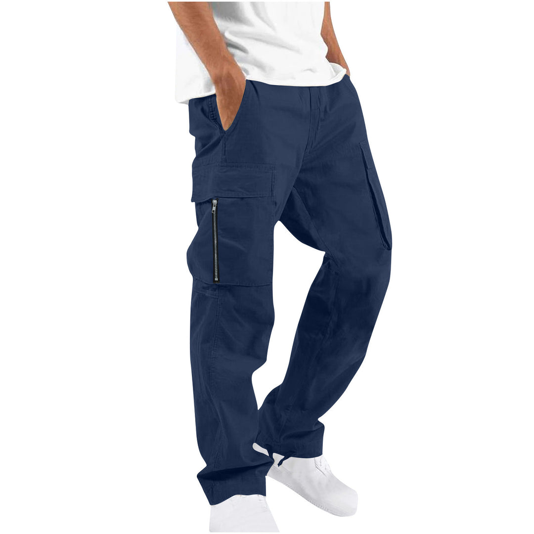 Men's cargo pants with adjustable waistband and practical side pockets Lisslune