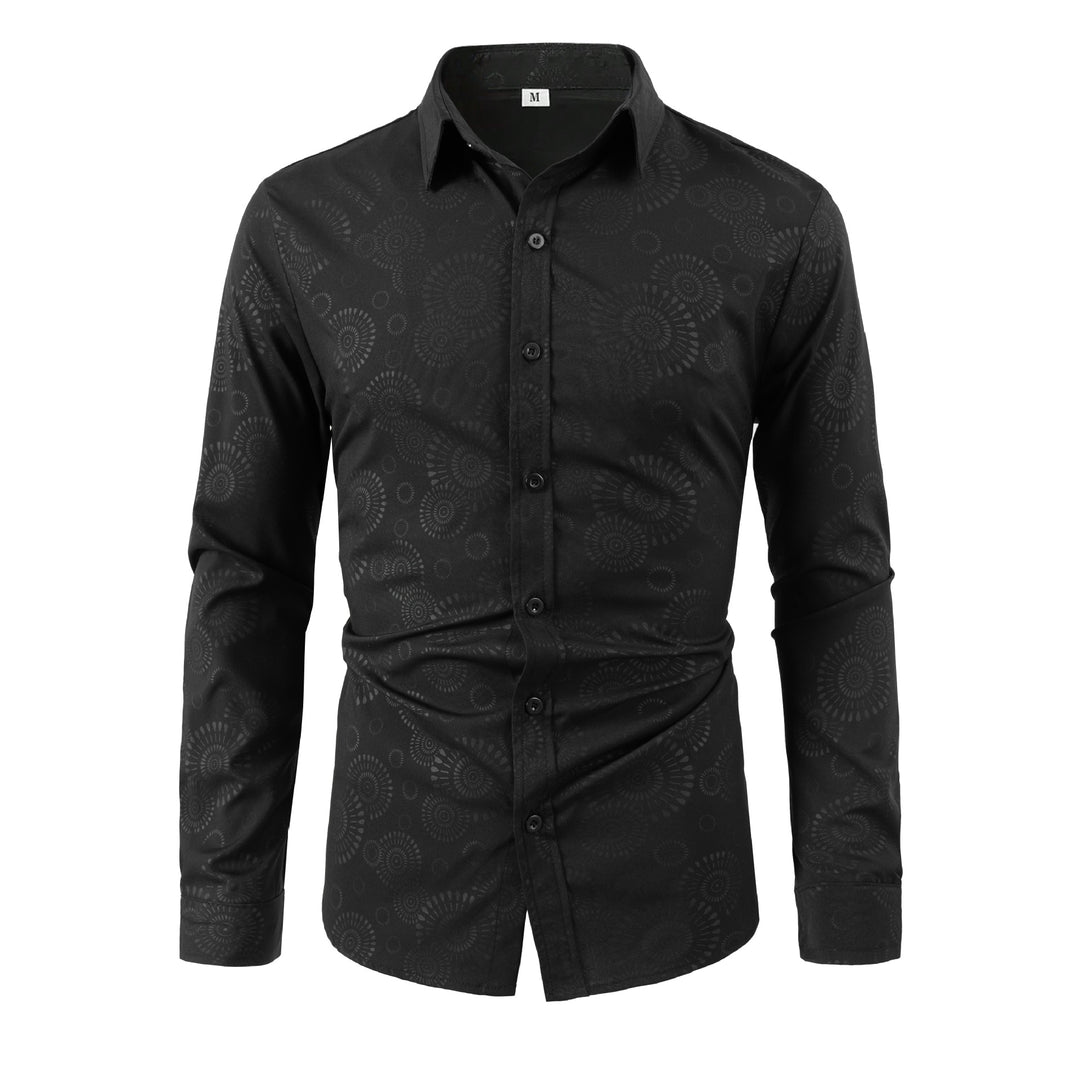 Men's shirt with fine pattern print Lisslune