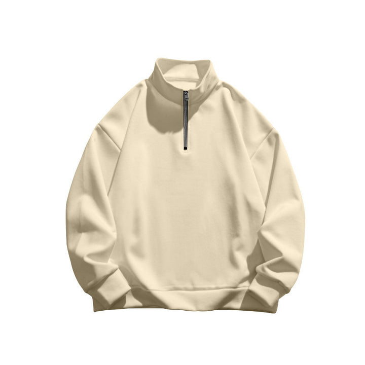 Men's casual hoodie with half zipper and soft lining Lisslune