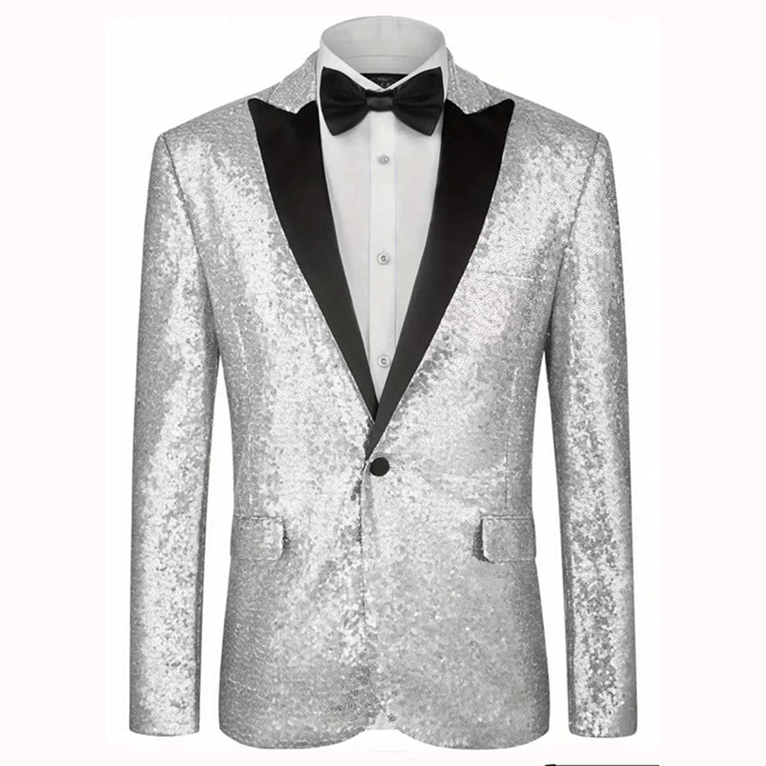 Men's Shimmering Sequin Suit Set Lisslune