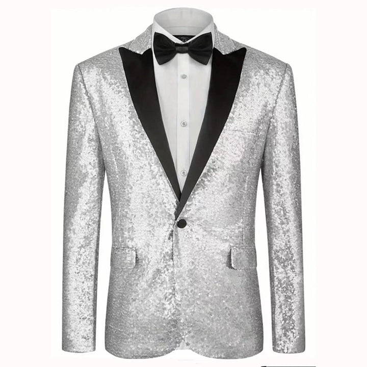Men's Shimmering Sequin Suit Set Lisslune