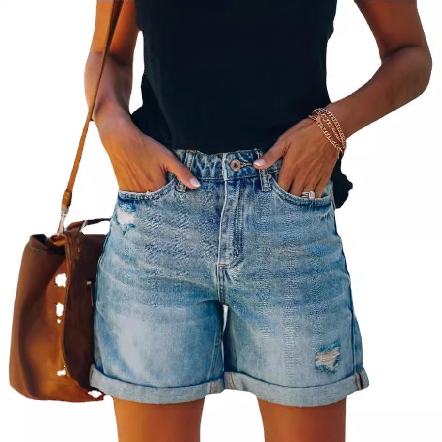 Women's jeans shorts with a modern and casual fit Lisslune