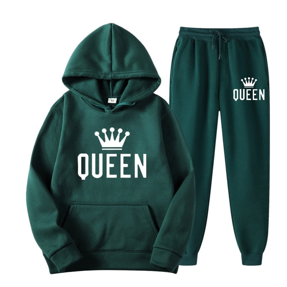 Women’s tracksuit with stylish crown design and loose fit Lisslune